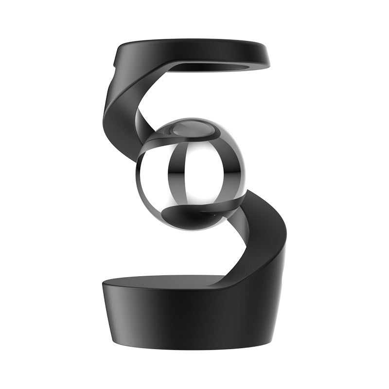 Desk Floating Gyroscope Stress Relief Toy – Aluminum Alloy Kinetic Desk Sculpture for Focus & Relaxation