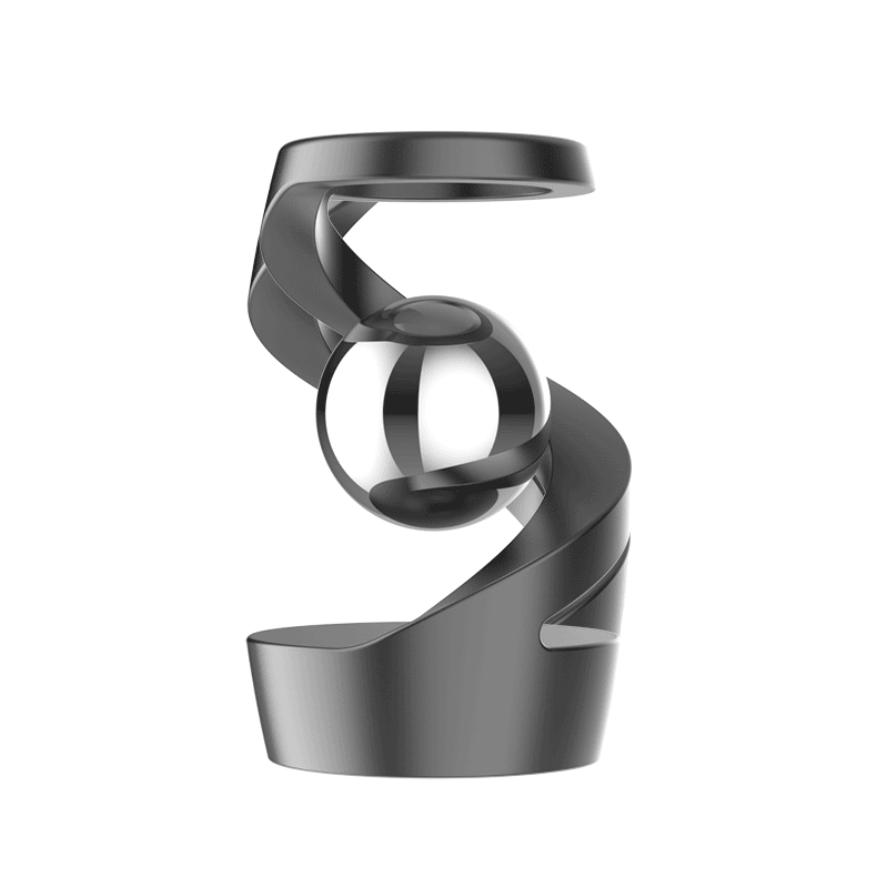 Desk Floating Gyroscope Stress Relief Toy – Aluminum Alloy Kinetic Desk Sculpture for Focus & Relaxation