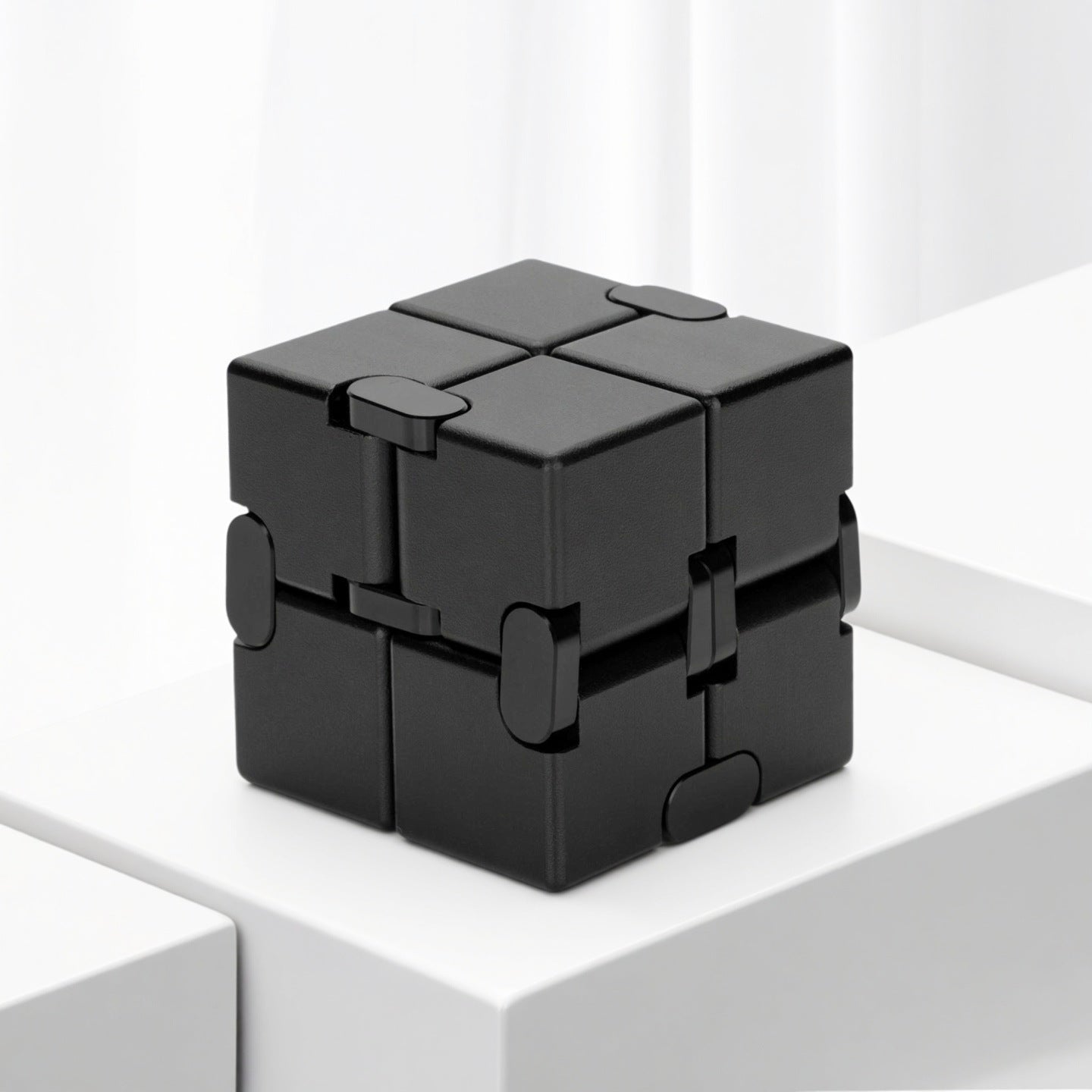 Metal Infinity Cube Fidget Toy – Clicky Stress Relief Desk Toy for Anxiety, ADHD Focus & EDC Gadget
