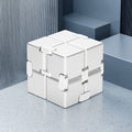 Metal Infinity Cube Fidget Toy – Clicky Stress Relief Desk Toy for Anxiety, ADHD Focus & EDC Gadget